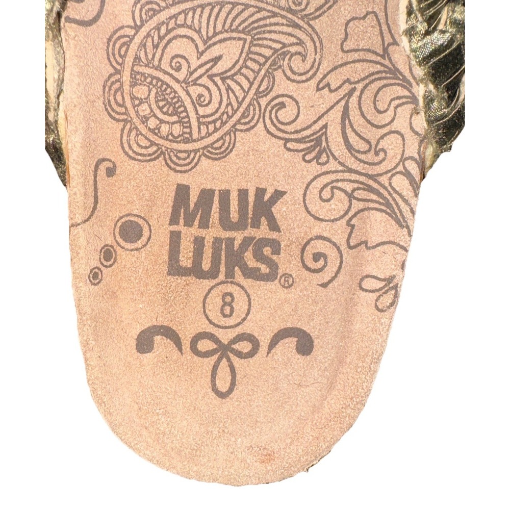 Muk Luks Elaine Braided Thong Flip Flop Sandals Boho Colorful Size 8 NWOT - Picture 2 of 15
